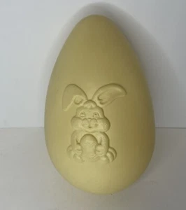 Vintage Blow Mold Easter Egg Yellow Grand Venture 1998 Bunny Rabbit 14" - Picture 1 of 5