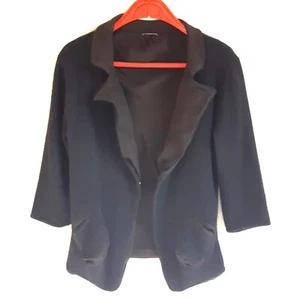 Cárdigan Susanne Bommer Negro 48% Angora Forro Sedoso EE. UU. 10/UE 42 Preppy  - Imagen 1 de 16