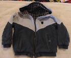 MUNSTER Boy's Toddler Size 3T Hooded Zip Up Reversible Sweatshirt & Plaid Jacket