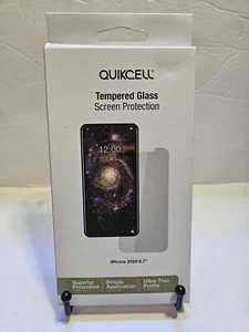 Quikcell Iphone 12 Pro max tempered glass Screen Protection 6.7 2020 - Picture 1 of 2