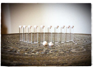 10 bis 560  leere Aromagläser ☆ Parfumproben ☆ 2 ml klar ☆ 1061 ☆ Silber - Bild 1 von 2