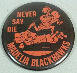 MADELIA HIGH SCHOOL MINNESOTA 5 DIFFERENT FOOTBALL HOMECOMING PINBACKS - Picture 1 of 5