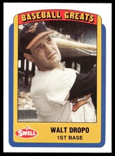 1990 Swell Baseball Greats Walt Dropo Baltimore Orioles #57