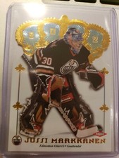2002 Crown Royale Jussi Markkanen Edmonton Oilers Rookie Card #160