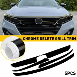 Delete Blackout Overlay 2021-22 for Honda Accord Front Upper Grill Trim EW - Picture 1 of 12