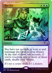 Hot Fix FOIL Unstable NM White Blue Rare MAGIC THE GATHERING MTG - Picture 1 of 1