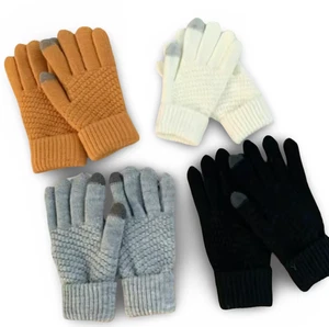 Winter Touchscreen Handschuhe - Unisex Warm Stretch Strick Dicke Vollfinger Handschuhe - Bild 1 von 14