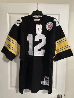 Camiseta deportiva 100 % auténtica Terry Bradshaw Mitchell & Ness 1975 Steelers talla 52 2XL Foto 1 de 2