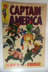 CAPTAIN AMERICA #104 MARVEL COMICS AUG 1968 RED SKULL F/VF 7.0 - Picture 1 of 10