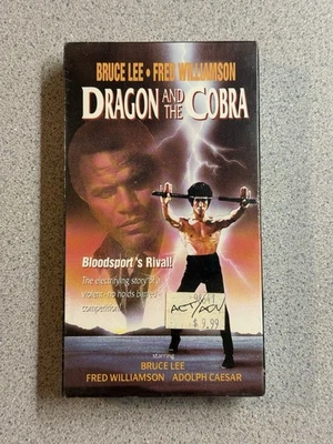 Dragon and the Cobra VHS — Sealed — Bruce Lee & Fred Williamson - Image 1 of 4