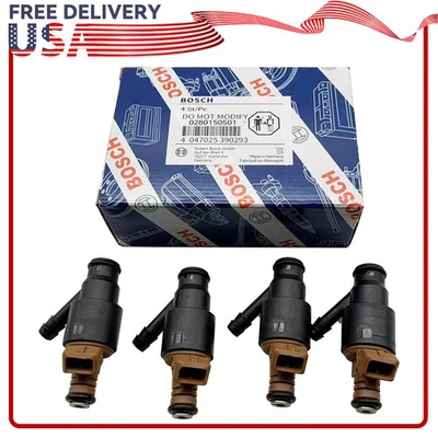 4PCS OEM Bosch Fuel Injectors 0280150501 For 94 - 99 BMW 318i 318ti 318is Z3 l4 Foto 1 de 4