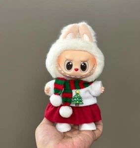 (No Dolls) Christmas Tree Set for POP MART LABUBU Replacing Clothes Shoes Scarf - Picture 1 of 6