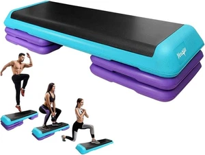 Yes4All Adjustable Aerobic Exercise Step Platform w/ 4 Adjustable Risers  - Picture 1 of 4