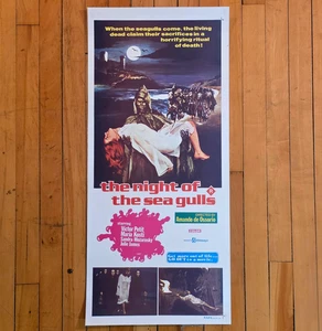 Night of the Seagulls (1975) Australian Daybill Movie Poster Amando de Ossorio - Picture 1 of 5