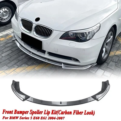Kit de labio divisor de alerón de parachoques delantero para BMW Serie 5 E60 E61 2004-2007 Foto 1 de 4