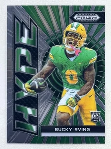Bucky Irving 2024 Panini Prizm Draft Picks Hype RC #HP-BI NCAA Oregon Ducks Card - Picture 1 of 2
