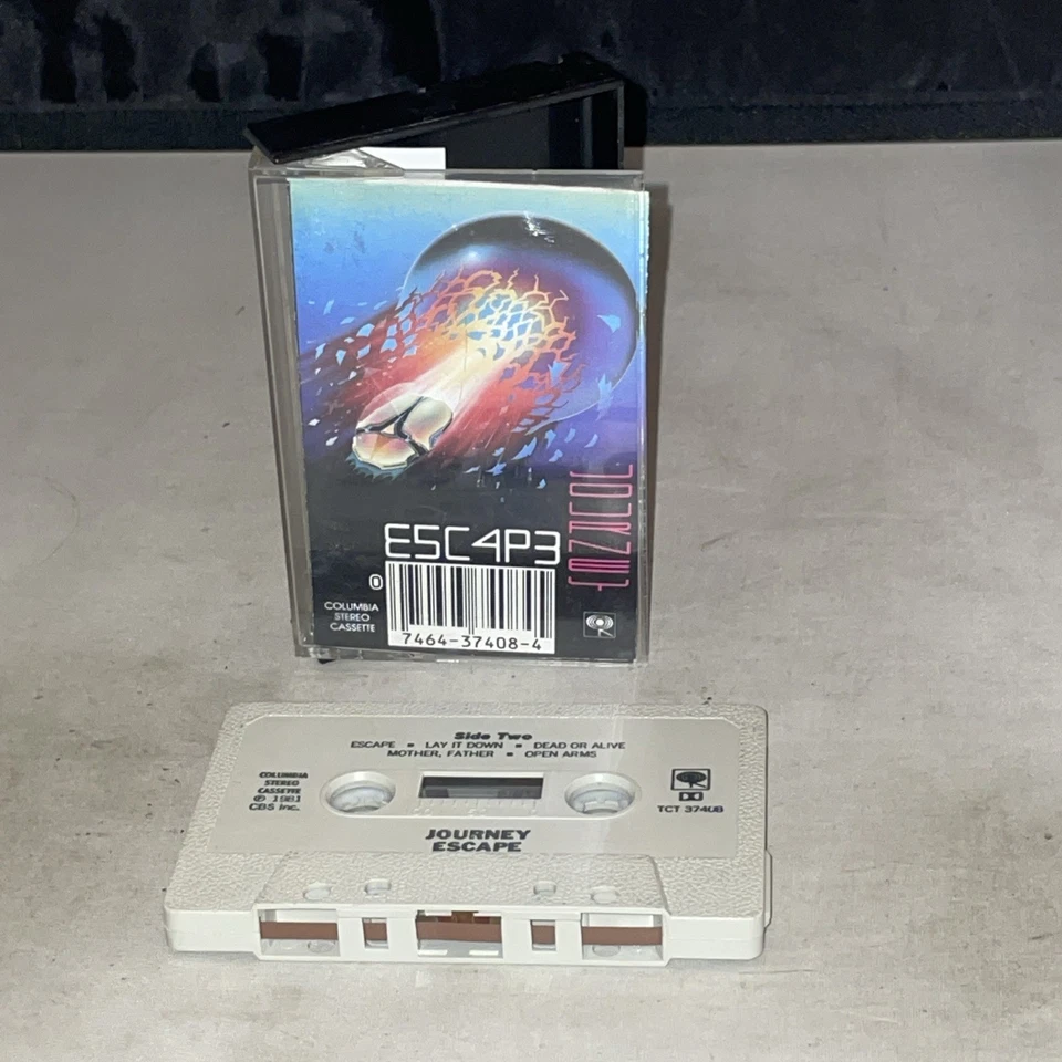Journey Escape Cassette 1981 CBS Good TCT 37408 Don’t Stop Believin & Open Arms Foto 1 de 1