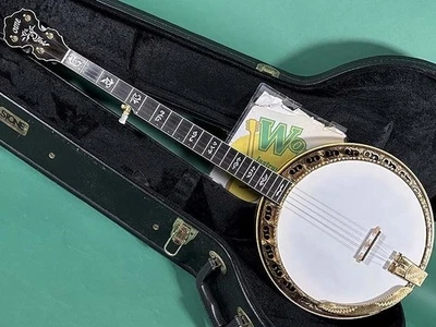OME ARTIST GOLD with hard case 1970s banjo - Image 1 of 4