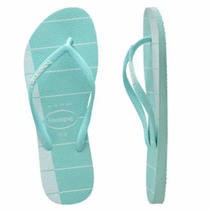 Slim Trio Stripes Havaianas Thongs Flip Flops Size 39-40 (9- 10) RRP $39.99 NWT - Picture 1 of 2