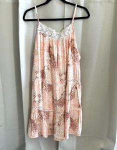 Wallflower Women Dress Size 1x Floral Lace Tiered Boho Western Cottagecore 17767 - Picture 1 of 10