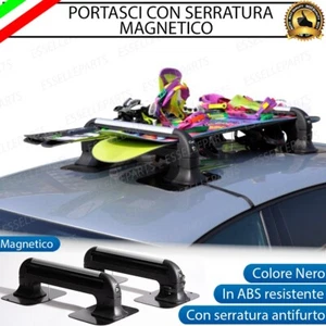 PORTASCI PORTA SNOWBOARD LARGE MAGNETICI CON SERRATURA LAND ROVER RANGE ROVER IV - Foto 1 di 11