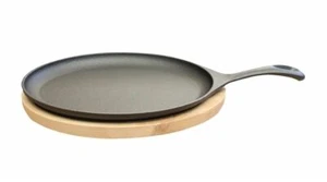 Plato para servir de hierro fundido ovalado sartén de hierro fundido Fajita sartén de hierro fundido - Imagen 1 de 1