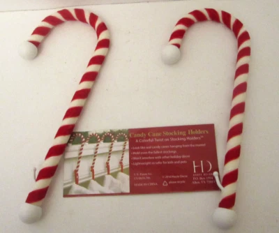 Alta Decoración Navidad Bastón de Caramelo Terciopelo Manto Clip Medias Soporte 2 Foto 1 de 4