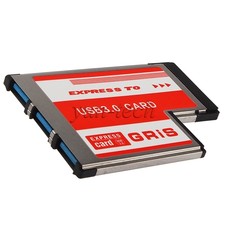 54mm Express Card ExpressCard to 3 Port USB 3.0 HUB Adapter for Laptop PC