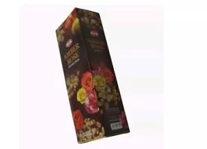 HEM INCENSE STICKS 20 STICKS AMBER ROSE SCENTED NEW BOXED FREE P&P - Picture 1 of 1