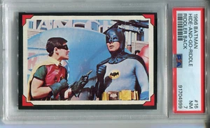 1966 Batman Riddler Back #16 Hide-And-Go-Riddle PSA 7 NM Burt Ward & Adam West - Foto 1 di 2