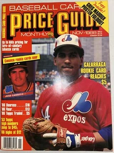 November 1988 Baseball Card Price Guide Andres Galarraga Greg Maddox - Picture 1 of 5