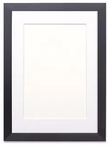 Black or White Photo Picture Frames with Quality Black , White or Ivory Mounts - Picture 1 of 13