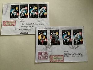 Germany DDR  Circus stamps 2 postal items  Ref A709