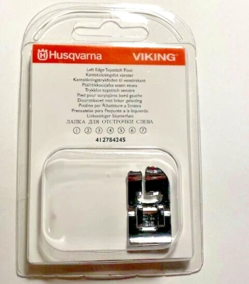 GENUINO Pie de puntada de borde izquierdo para máquina de coser Viking Husqvarna 4127842-45  Foto 1 de 4