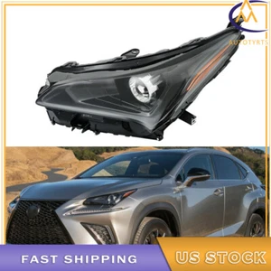 Black no AFS For 2018 2019 2020 2021 Lexus NX200t NX300 NX300h Headlight Driver - Picture 1 of 9