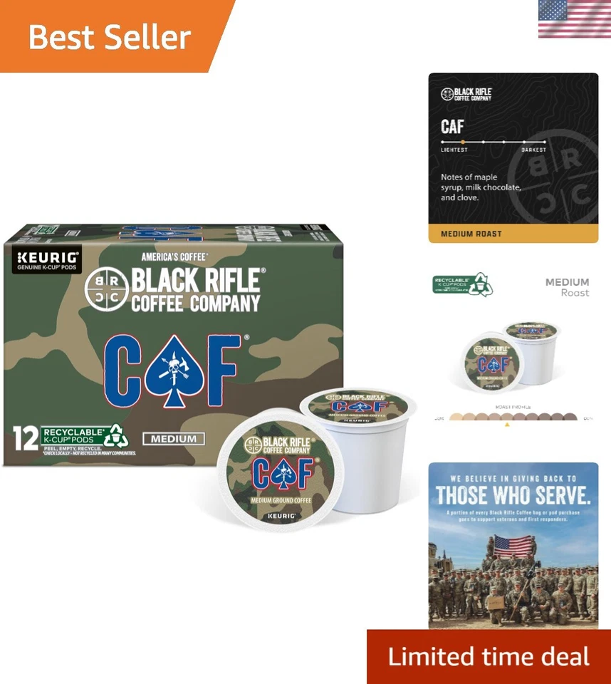 Black Rifle Coffee Company Caf Caffeinated AF Single Serve Capsules for Makers 1