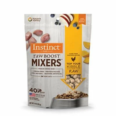  Raw Boost Mixers Grain Free Freeze Dried Raw Cat Food Toppers Chicken - Image 1 of 4