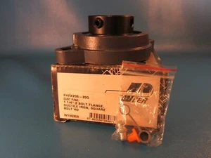 PEER FHFX206-20G, 2 Bolt Flange Unit, Eccentric Locking Collar, Single Lip Seals - Picture 1 of 9