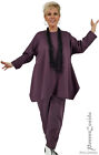 POCO LAGENLOOK Sweter termiczny Długa koszula fioletowa 46 48 50 52 54 56 58 XL-XXL-XXXL
