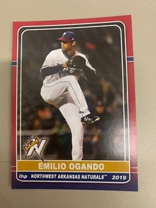 Emilio Ogando 2019 Northwest Arkansas Naturals Team Card - Picture 1 of 1