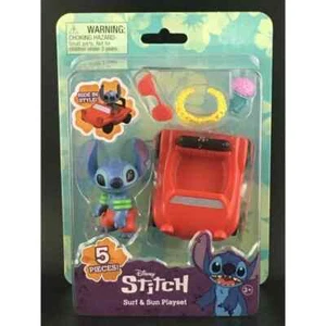 Juego de juguetes Stitch Surf and Sun 2021 figura pequeña Disney Just Play set - Imagen 1 de 2