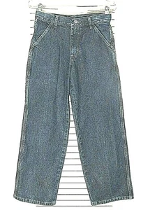 Pantalones de mezclilla para niños talla 12 Wrangler WRG Co carpinteros pintores cintura ajustable - Imagen 1 de 10