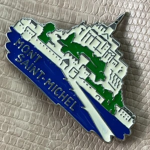 FRANCIA MAGNETE FRIGORIFERO IN METALLO✅MONT SAINT MICHEL ACTING MONASTERY TRIP SOUVENIR 🙂 - Foto 1 di 3