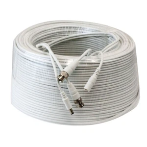 200 piedi RG59 Siamese Combo 20AWG Power Video SDI 95% Cavo coassiale treccia CCTV BNC - Foto 1 di 3