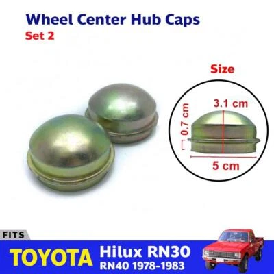 Hub Caps Center Wheel Fits Toyota Hilux RN30 LN40 LN50 LN85 LN100 1978-2004 P05 Foto 1 de 4