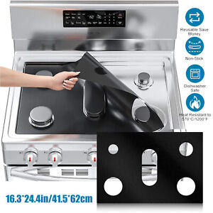 Gas Range Stove Top Burner Cover Protector Reusable Non-stick Liner For Kitchen