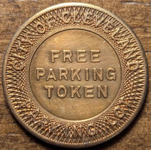 Cleveland, Ohio OH Ciudad de Cleveland Estacionamiento Gratis W 65 Detroit Shopping Token - Imagen 1 de 4