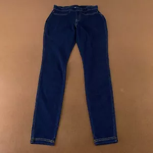 Women's Size Small Dark Wash Super Stretch Denim Mid Rise Pull On Jeggings NWT - Picture 1 of 8