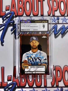 2021 Topps Chrome Platinum Anniv. #476 Kevin Kiermaier Card MINT 9 Authentic Aut - Picture 1 of 6