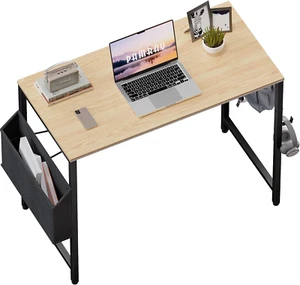 32 Inch Computer Desk for Small Spaces with Storage Bag, Home Office Work Desk w - Picture 1 of 6